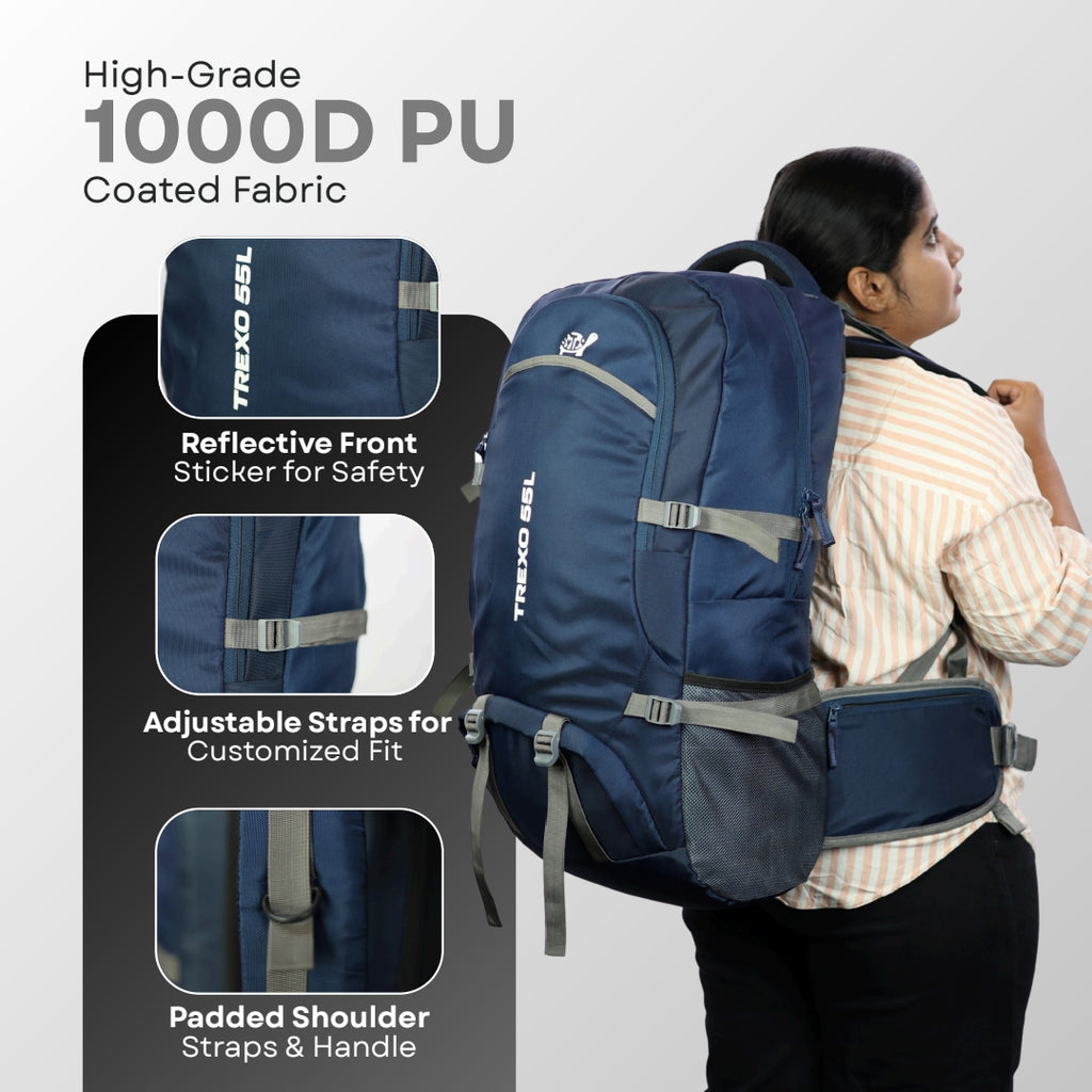 Sytro Shell Trexo 55L Trekking Backpack