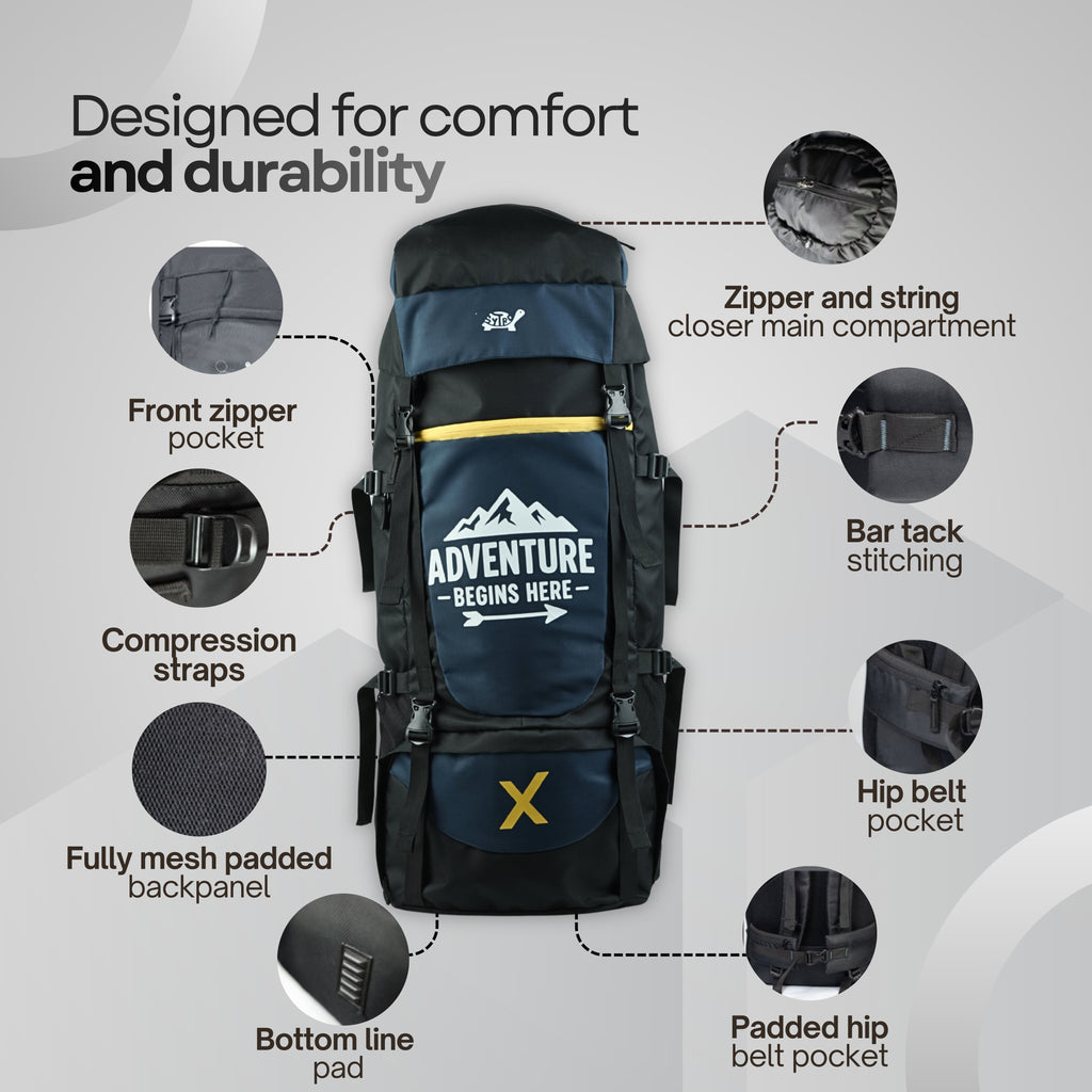 Sytro SHELLX GLACIER 80L Trekking Backpack