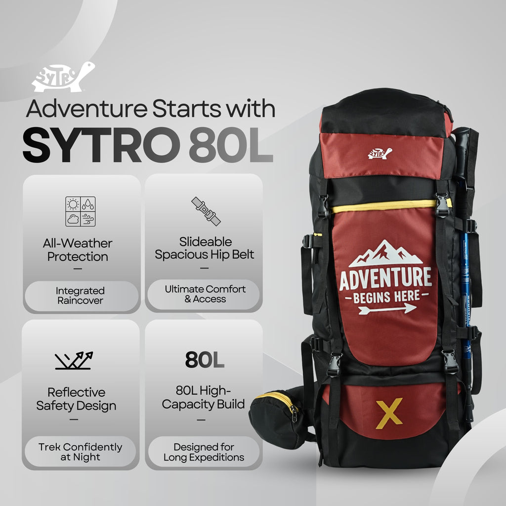Sytro SHELLX INFERNO 80L Trekking Backpack