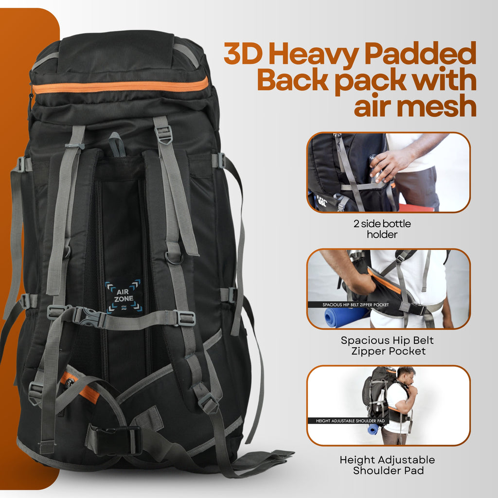 Sytro TRX 65L BLACK Trekking Backpack