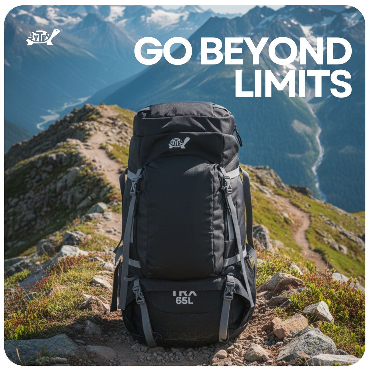 Sytro TRX 65L BLACK Trekking Backpack