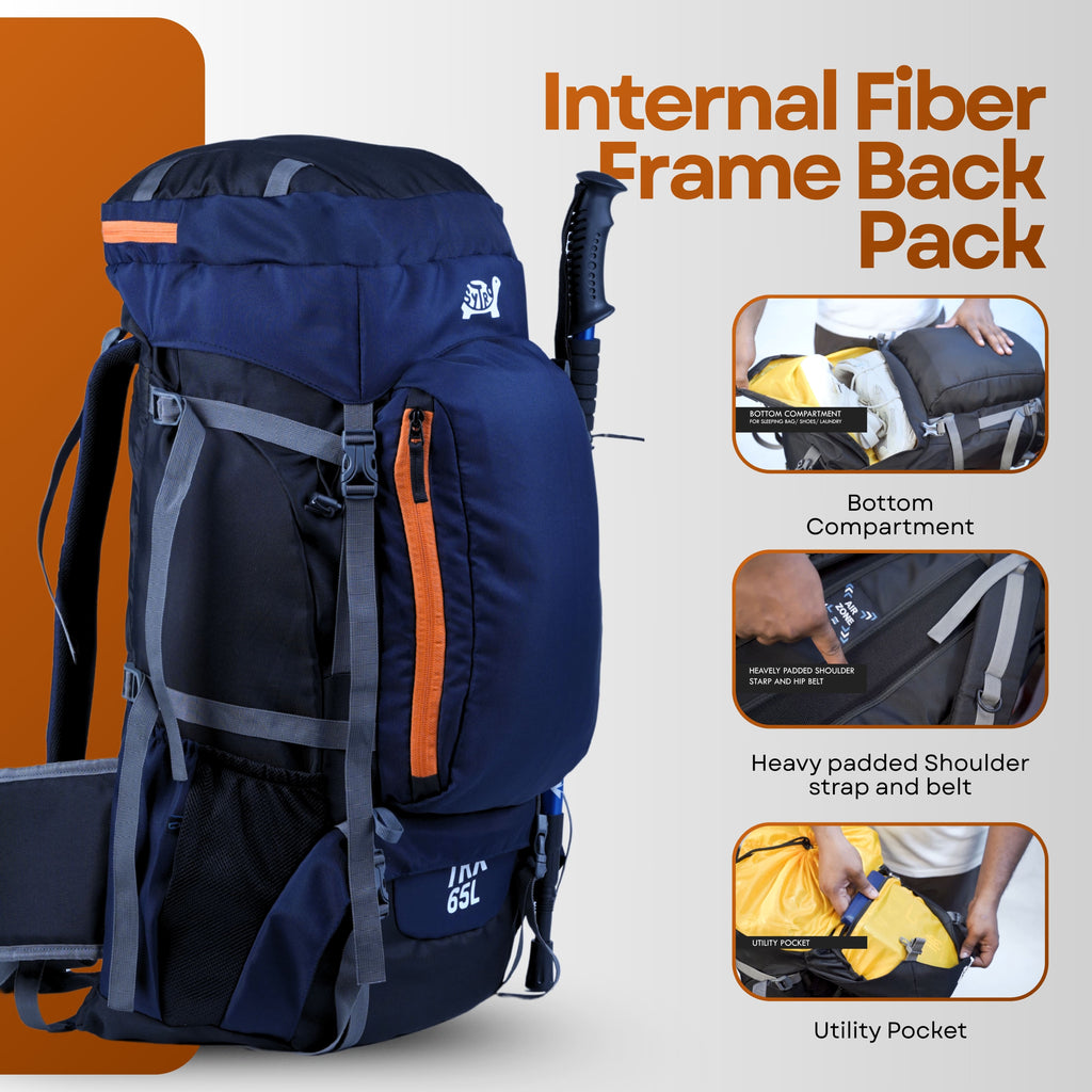 Sytro TRX 65L BLUE Trekking Backpack