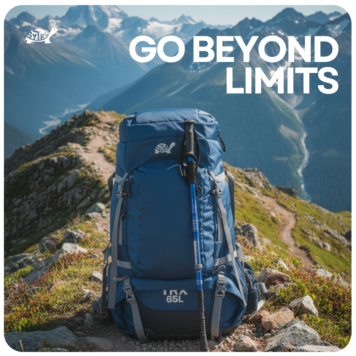 Sytro TRX 65L BLUE Trekking Backpack