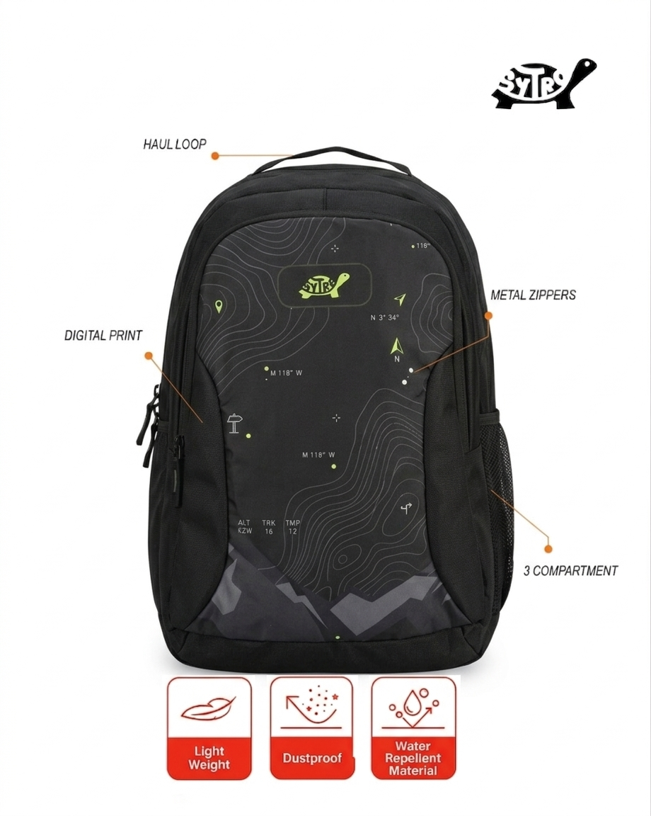 TRACK WAVE - Premium Waterproof 41L Laptop & Travel Backpack