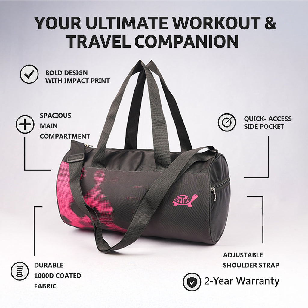 Sytro StriveX Duffle Bag – Black & Red