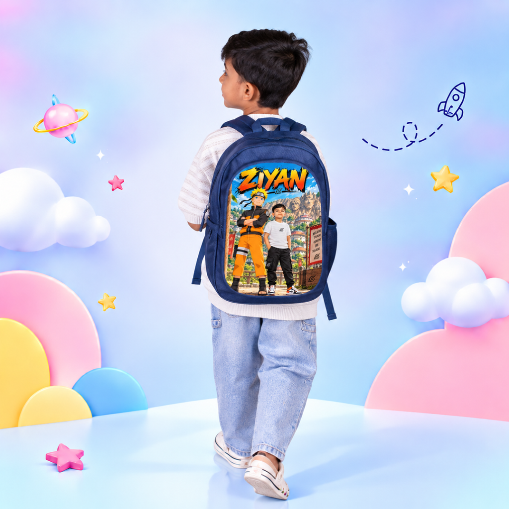 Naruto School Combo — 15L Bag + Lunch Bag + Pencil Pouch