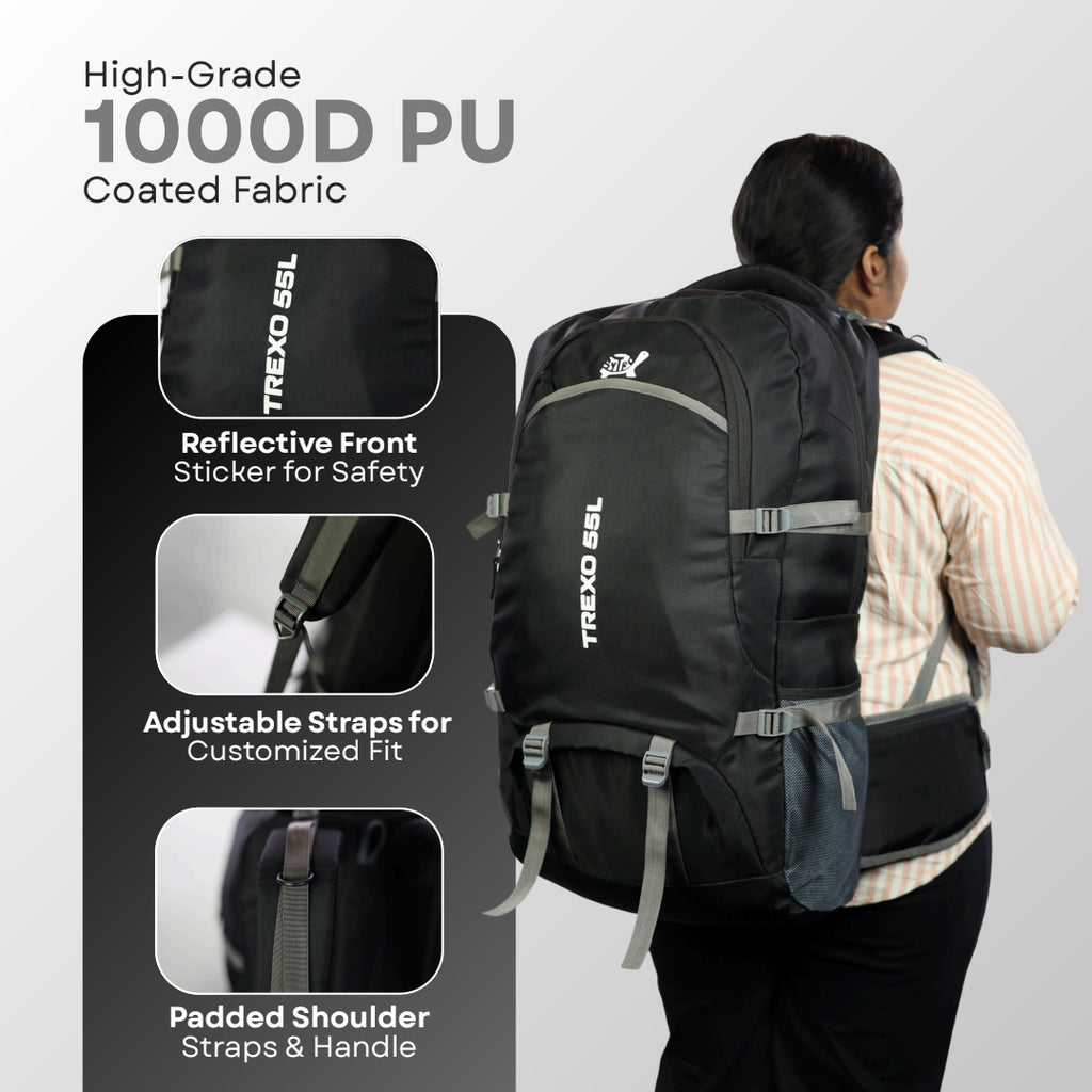Sytro Shell Trexo 55 Litres Trekking Backpack