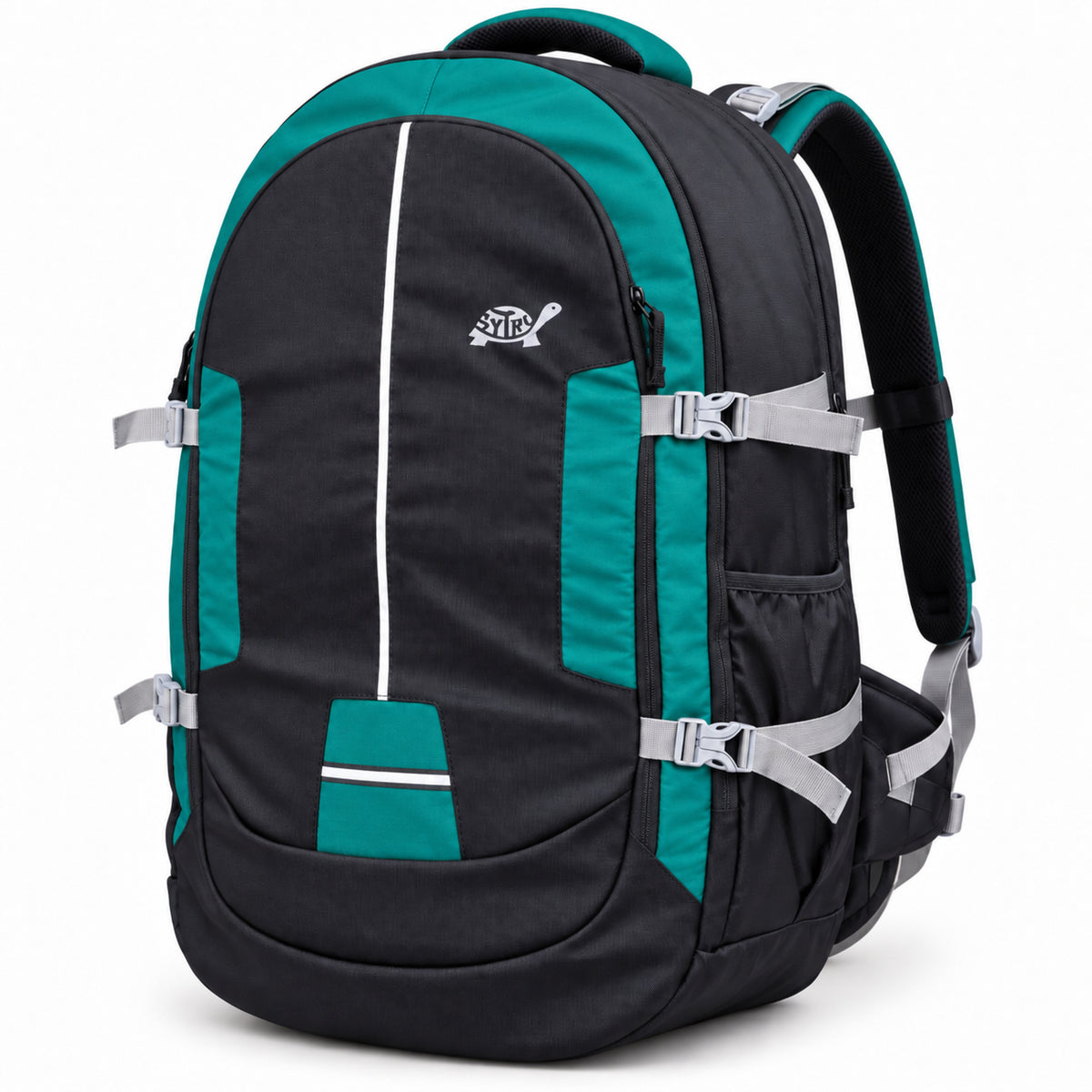 SYTRO Camo 60L Trekking & Travel Backpack with Laptop Sleeve, Water-Resistant teal green
