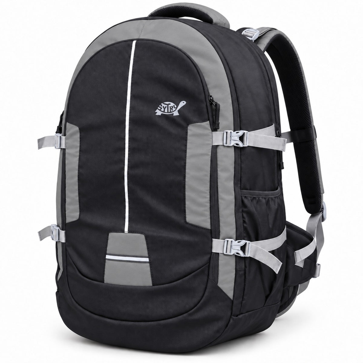 SYTRO Camo 60L Trekking & Travel Backpack with Laptop Sleeve, Water-Resistant GRAY